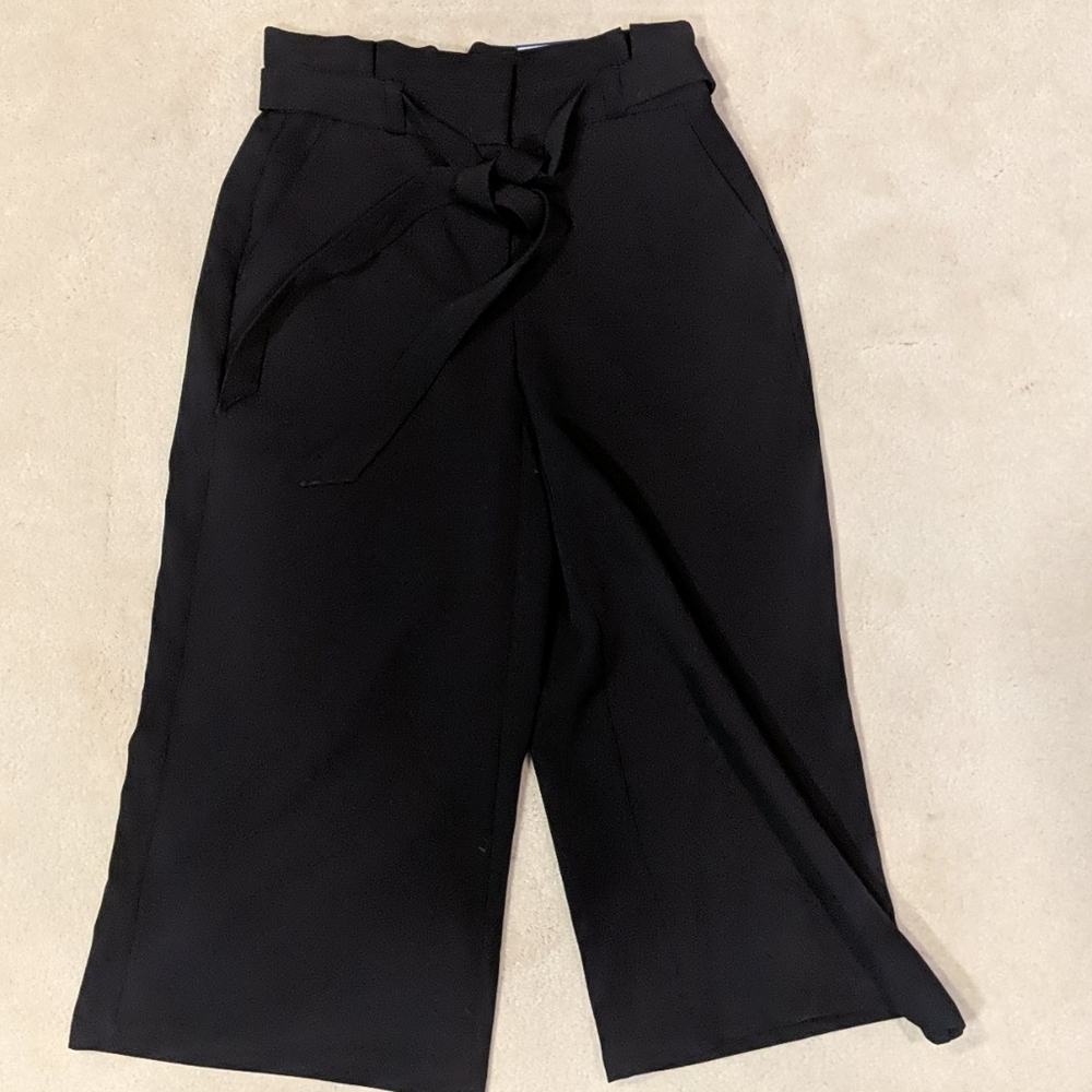 Wide Leg Crop Dress Pants